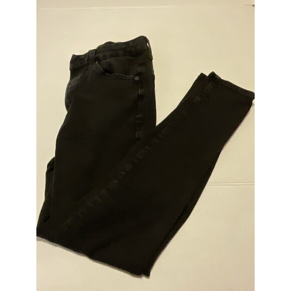 Express Ultra Hyper super skinny black stretch Denim jeans pants Small - Picture 2 of 11